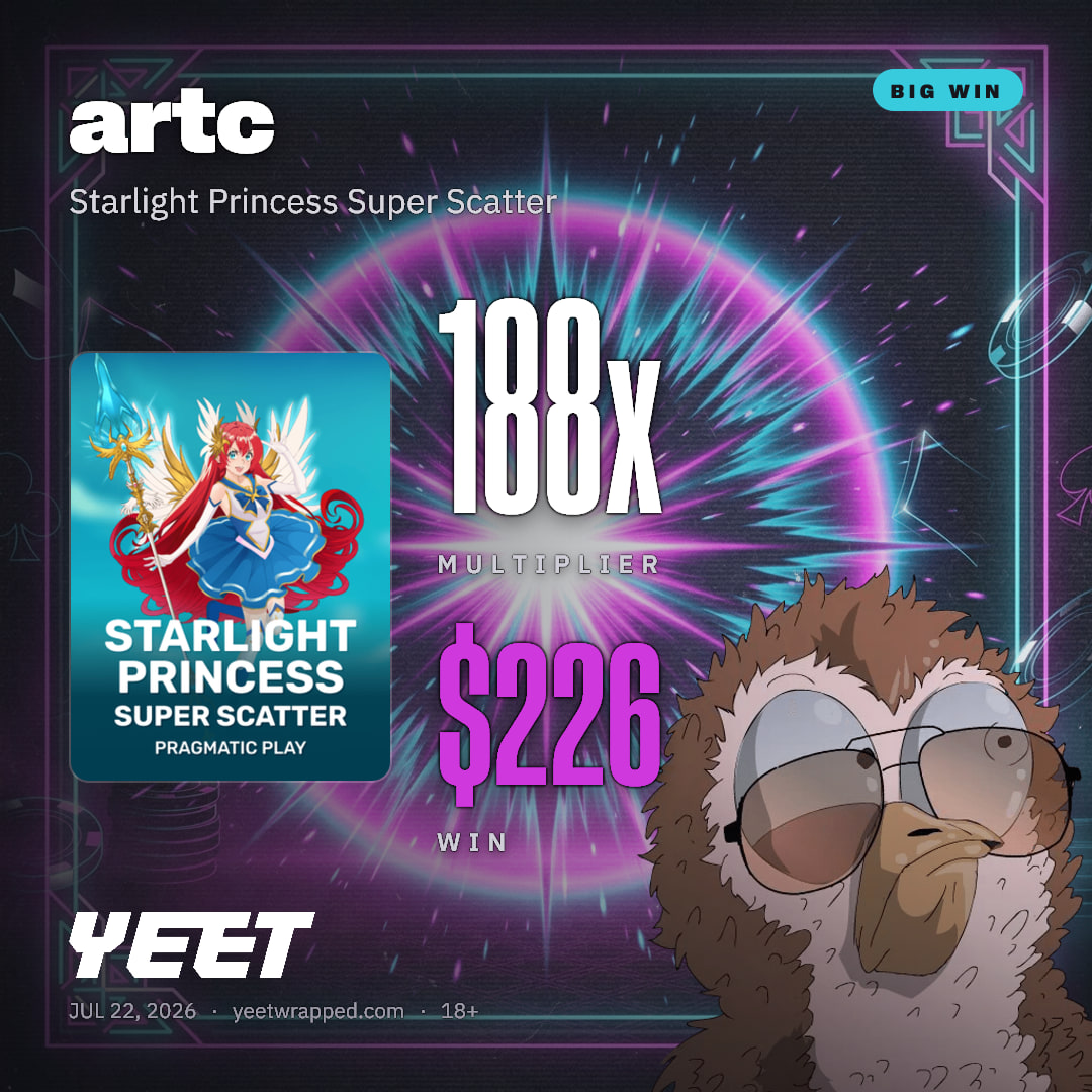 artc hit 188x on Starlight Princess Super Scatter