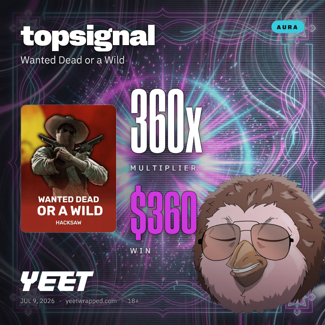 topsignal hit 359.7x on Wanted Dead or a Wild