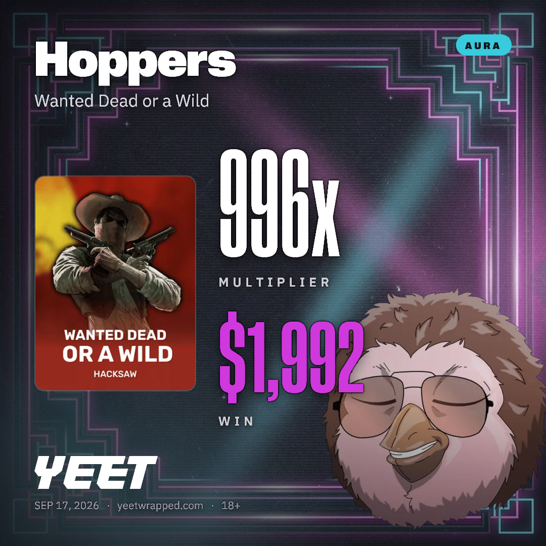 Hoppers hit 996.2x on Wanted Dead or a Wild