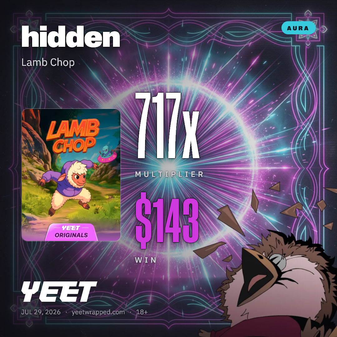 hidden hit 717.1x on Lamb Chop