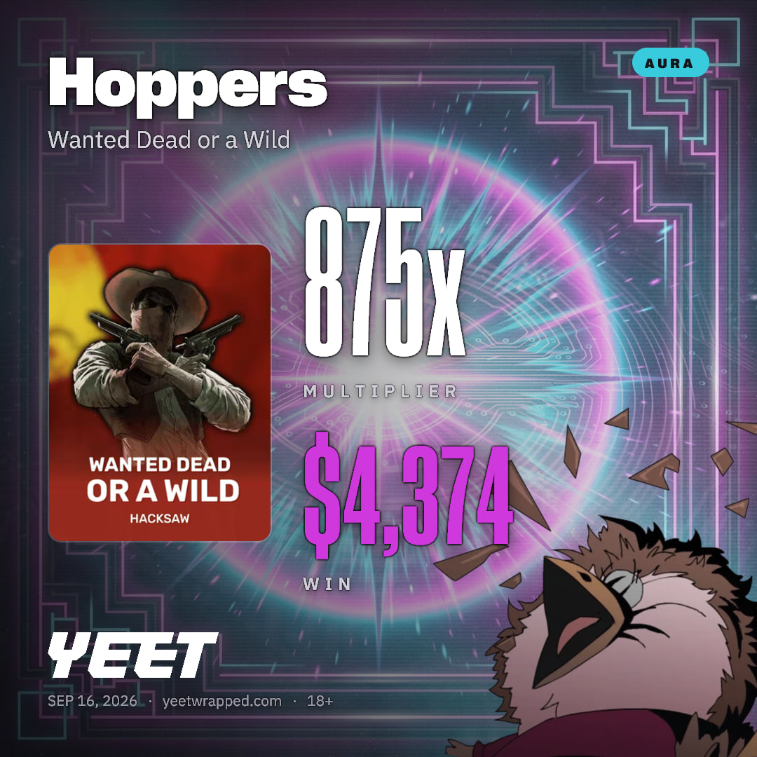 Hoppers hit 874.7x on Wanted Dead or a Wild