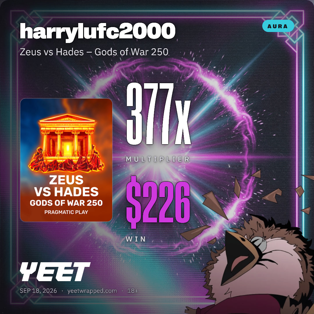 harrylufc2000 hit 377.1x on Zeus vs Hades – Gods of War 250