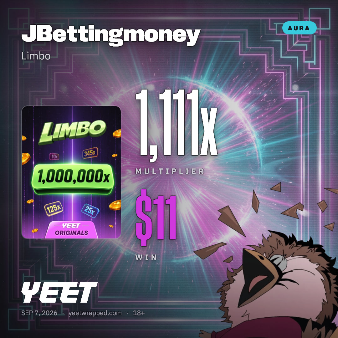 JBettingmoney hit 1,111x on Limbo