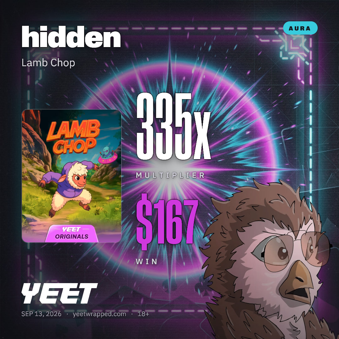 hidden hit 334.6x on Lamb Chop