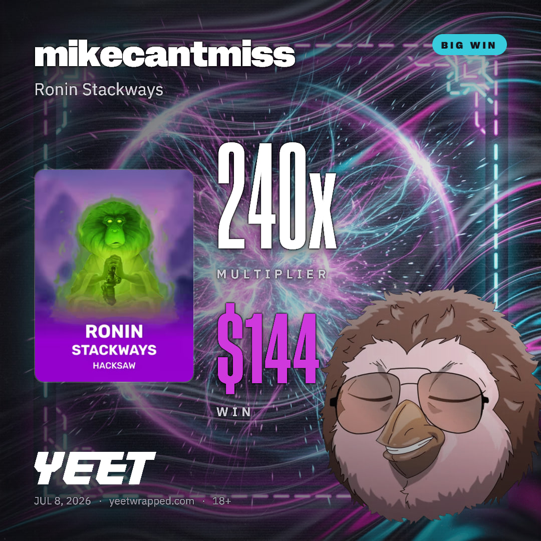 mikecantmiss hit 239.7x on Ronin Stackways