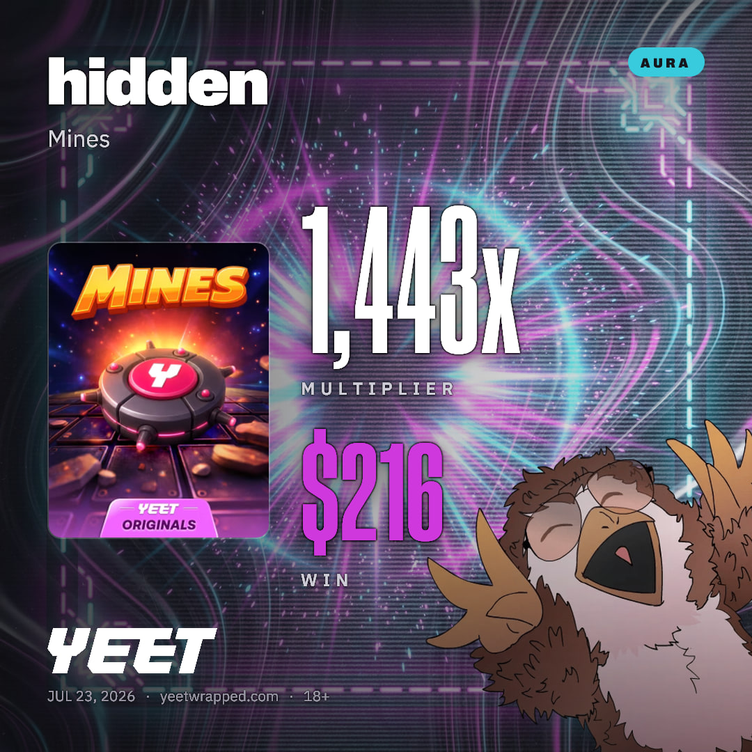 hidden hit 1,443x on Mines