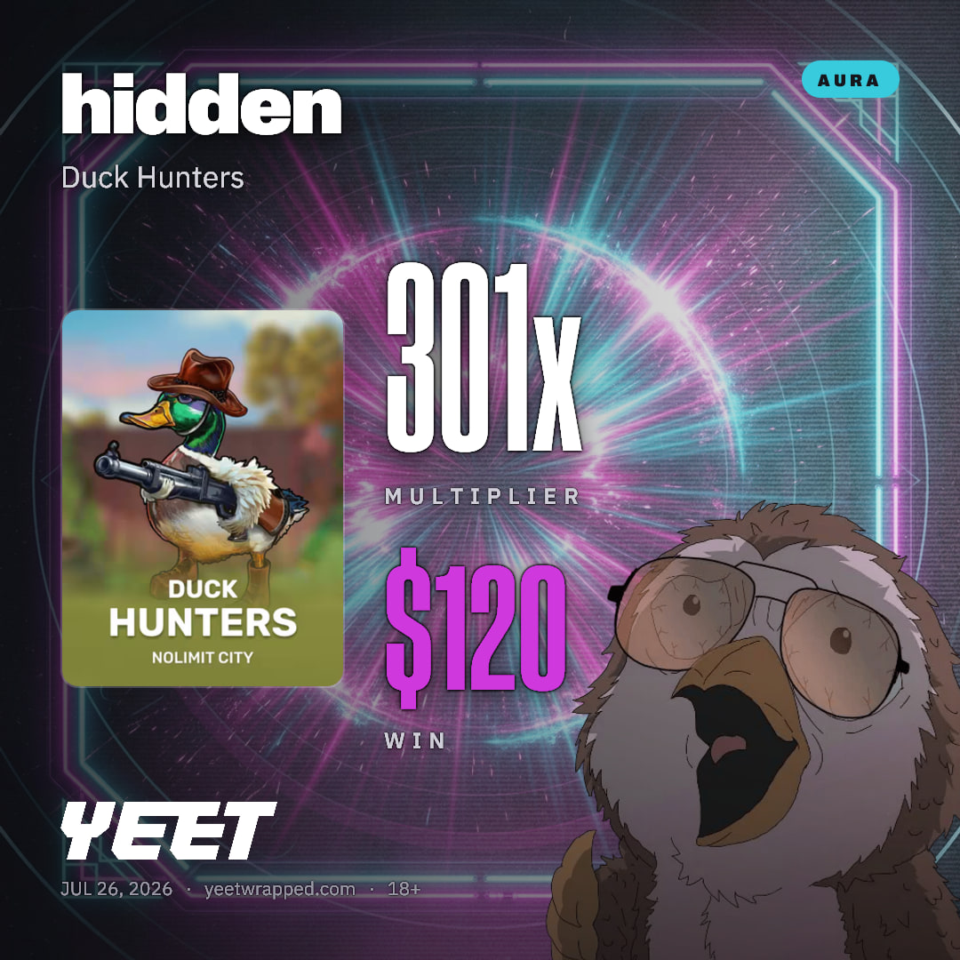 hidden hit 300.6x on Duck Hunters