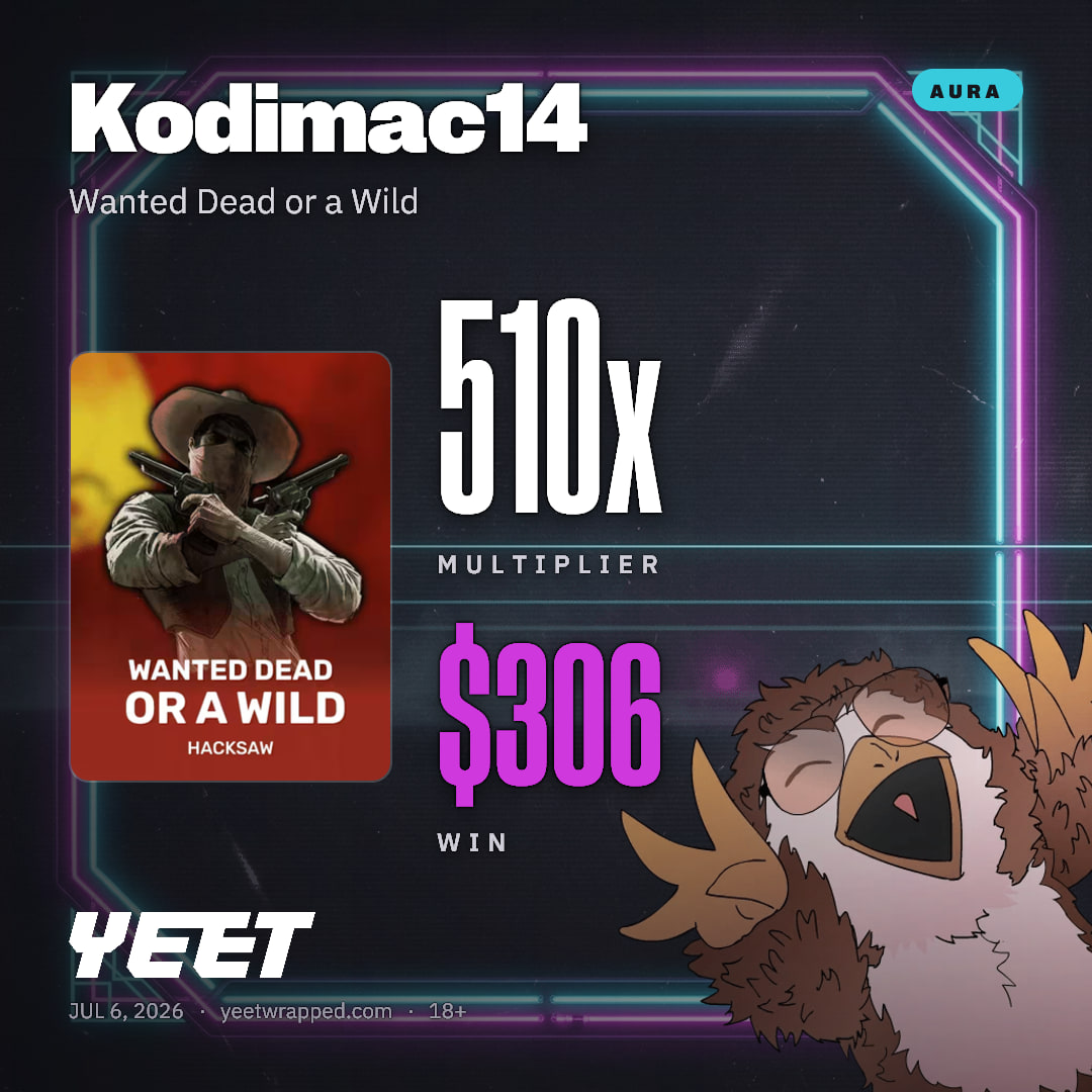 Kodimac14 hit 510x on Wanted Dead or a Wild