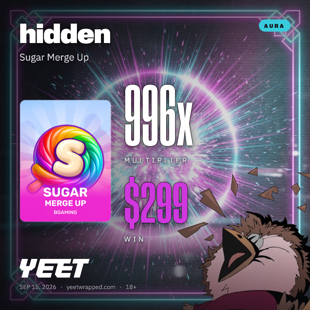 hidden hit 996.3x on Sugar Merge Up