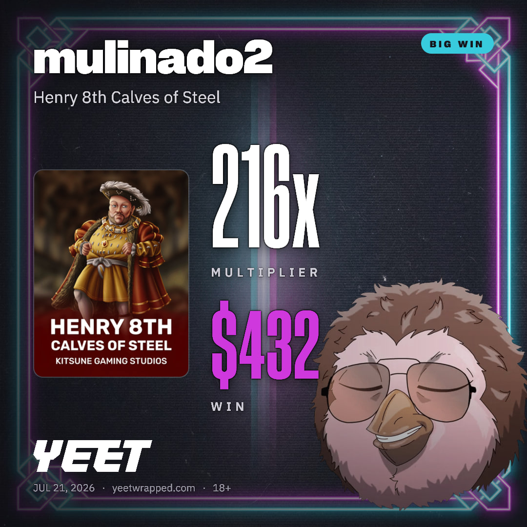 mulinado2 hit 215.8x on Henry 8th Calves of Steel