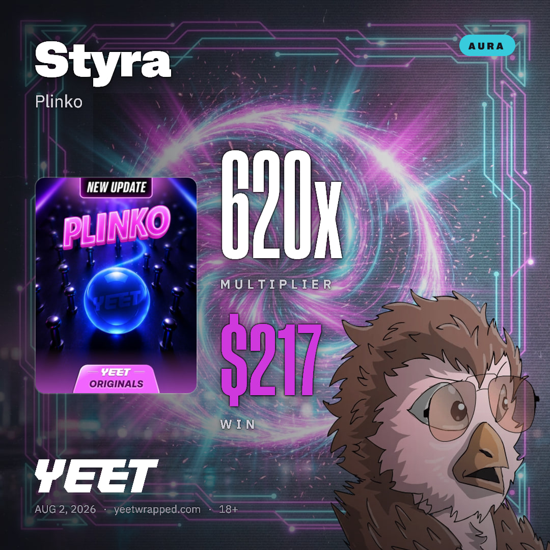 Styra hit 620x on Plinko