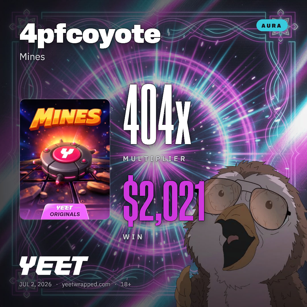 4pfcoyote hit 404.1x on Mines