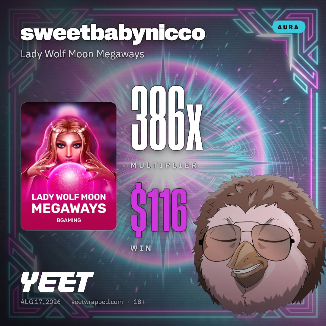 sweetbabynicco hit 386.3x on Lady Wolf Moon Megaways