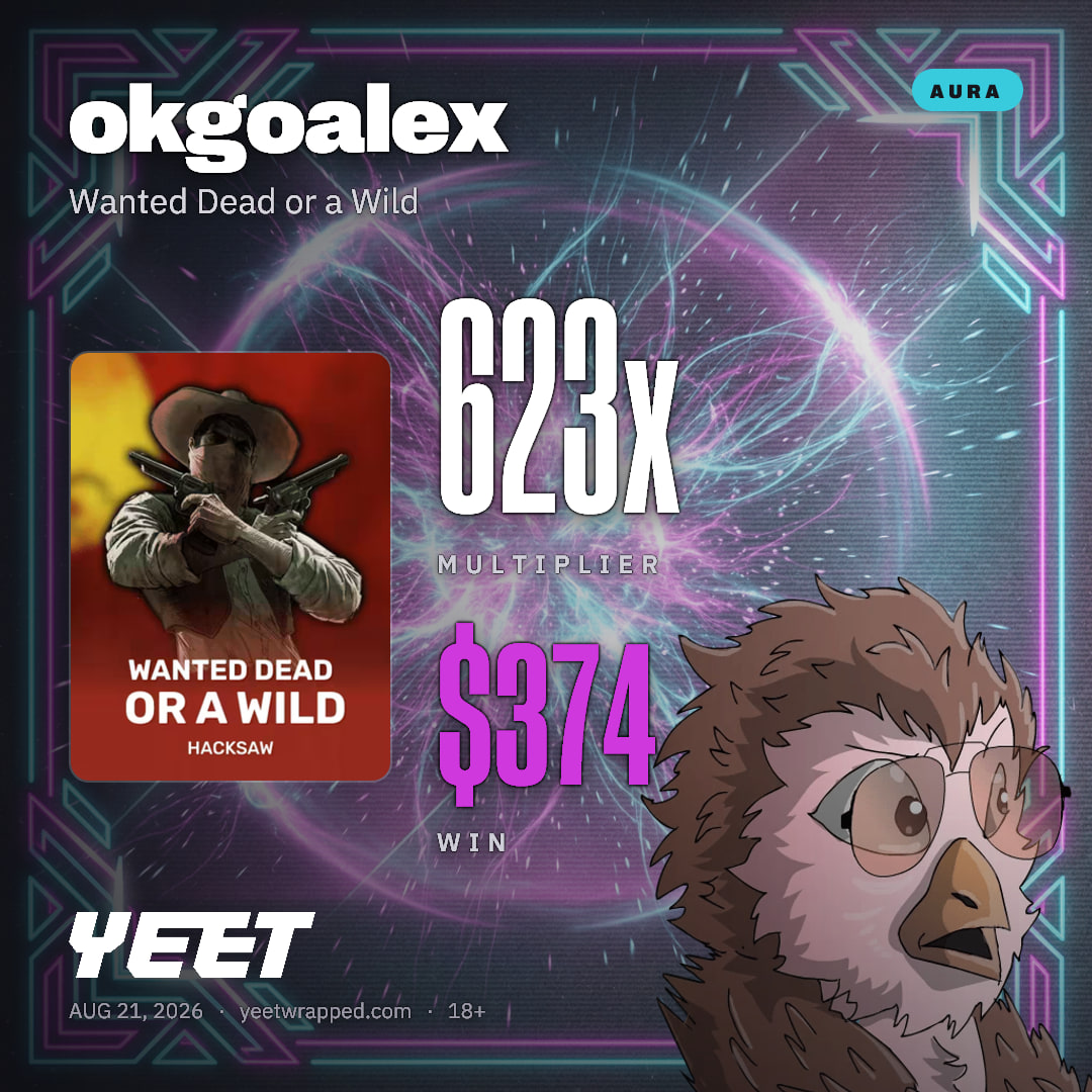okgoalex hit 622.5x on Wanted Dead or a Wild