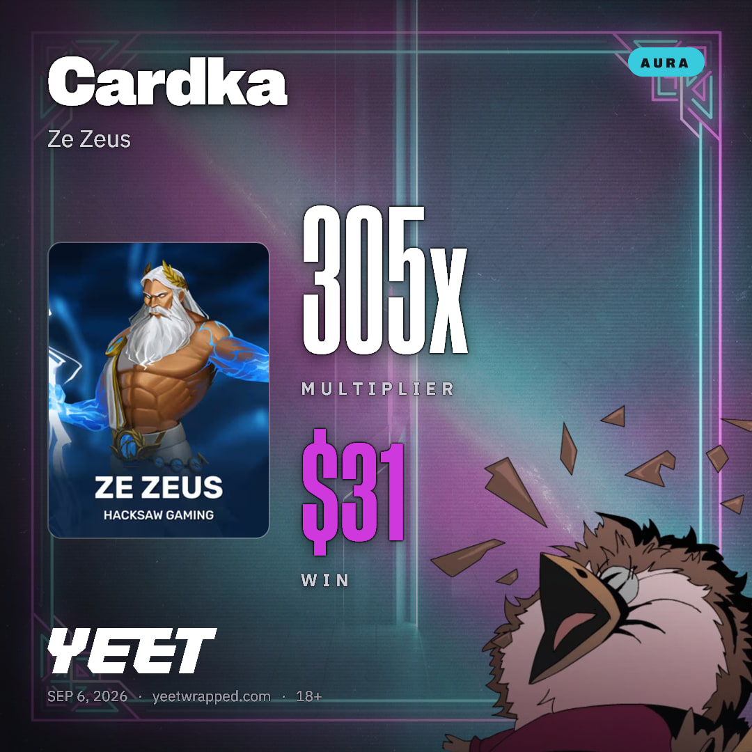 Cardka hit 305.4x on Ze Zeus