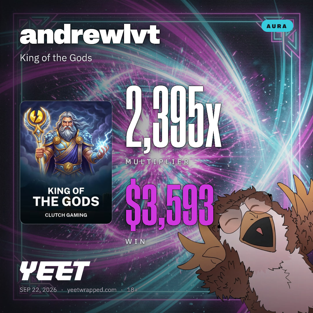 andrewlvt hit 2,395x on King of the Gods