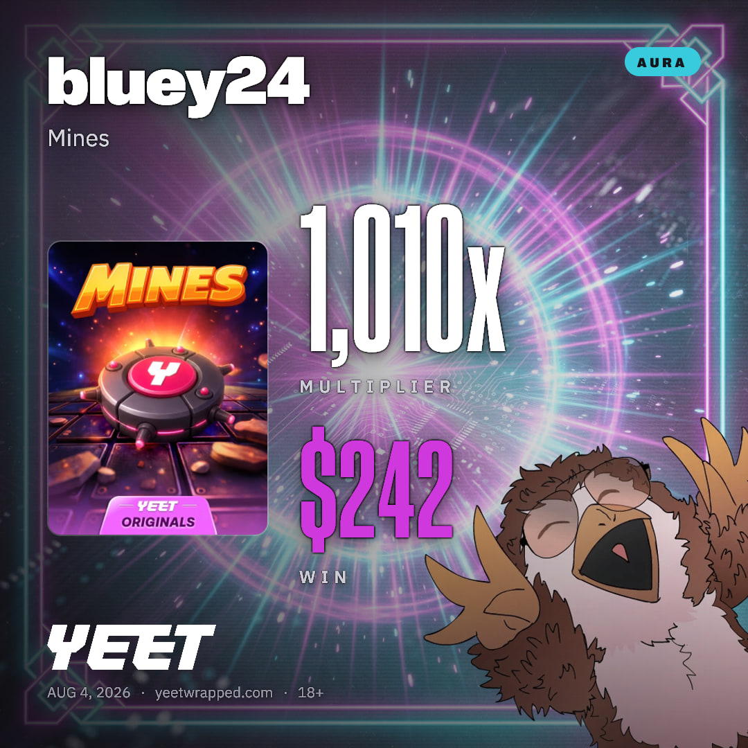 bluey24 hit 1,010x on Mines