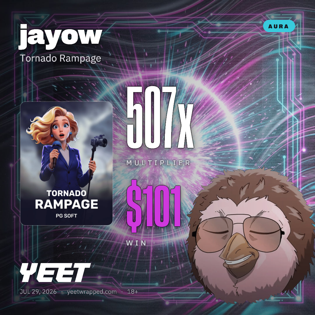 jayow hit 507.1x on Tornado Rampage