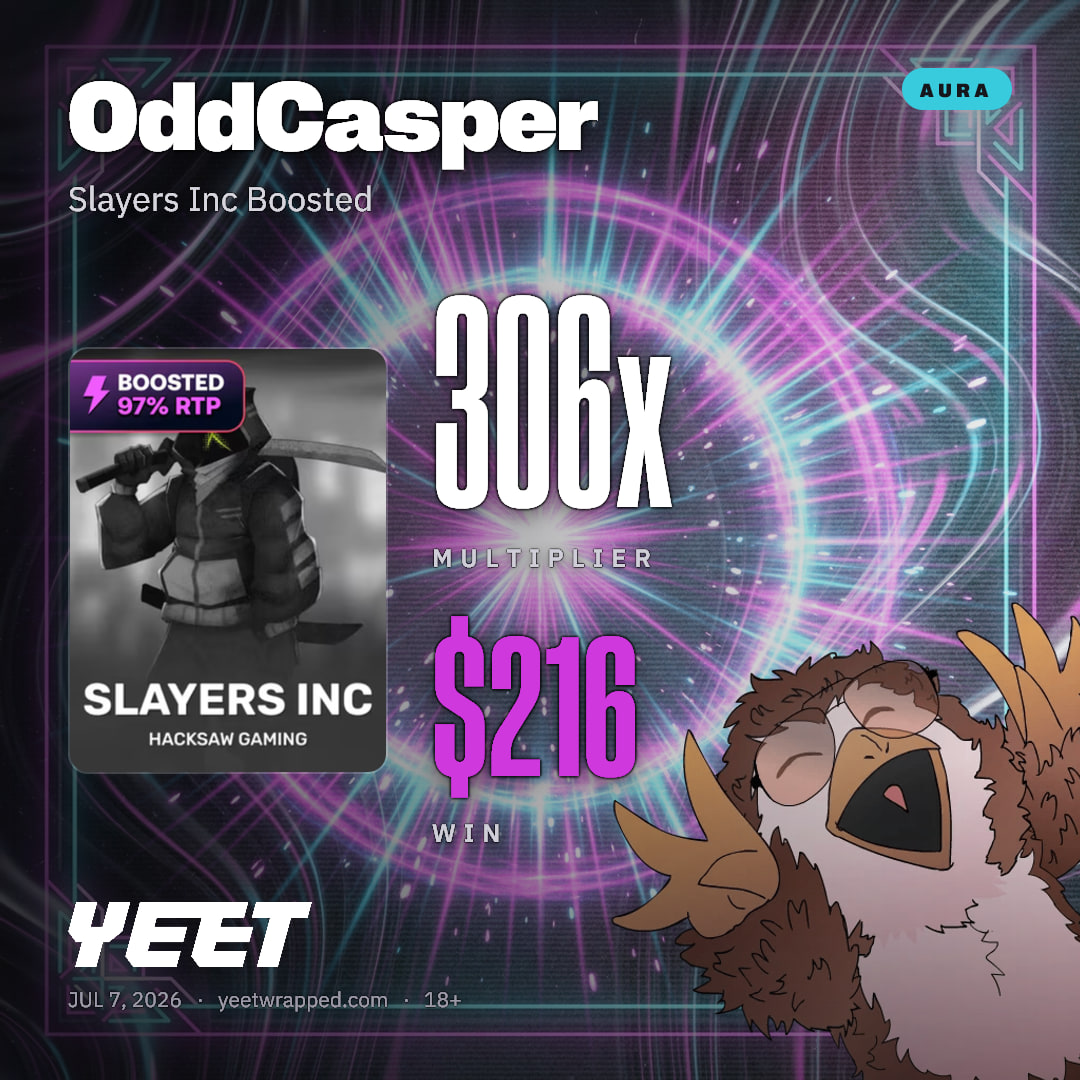 OddCasper hit 306.1x on Slayers Inc Boosted