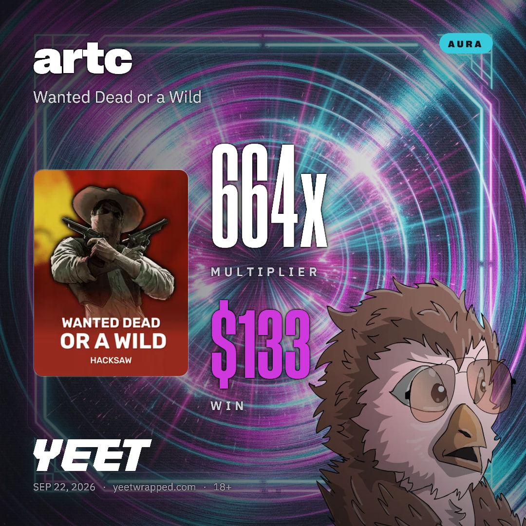 artc hit 663.5x on Wanted Dead or a Wild