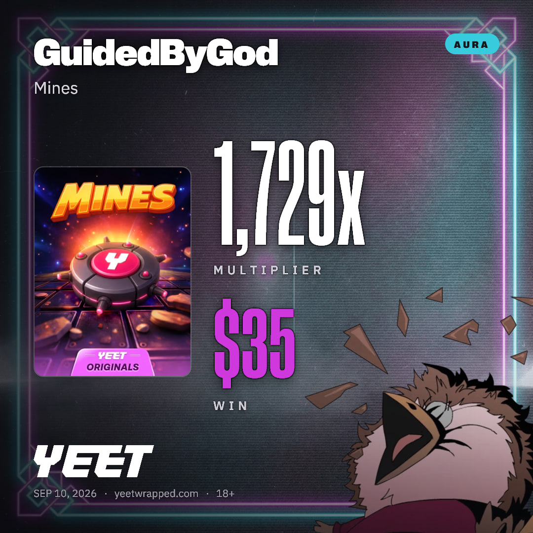 GuidedByGod hit 1,729x on Mines