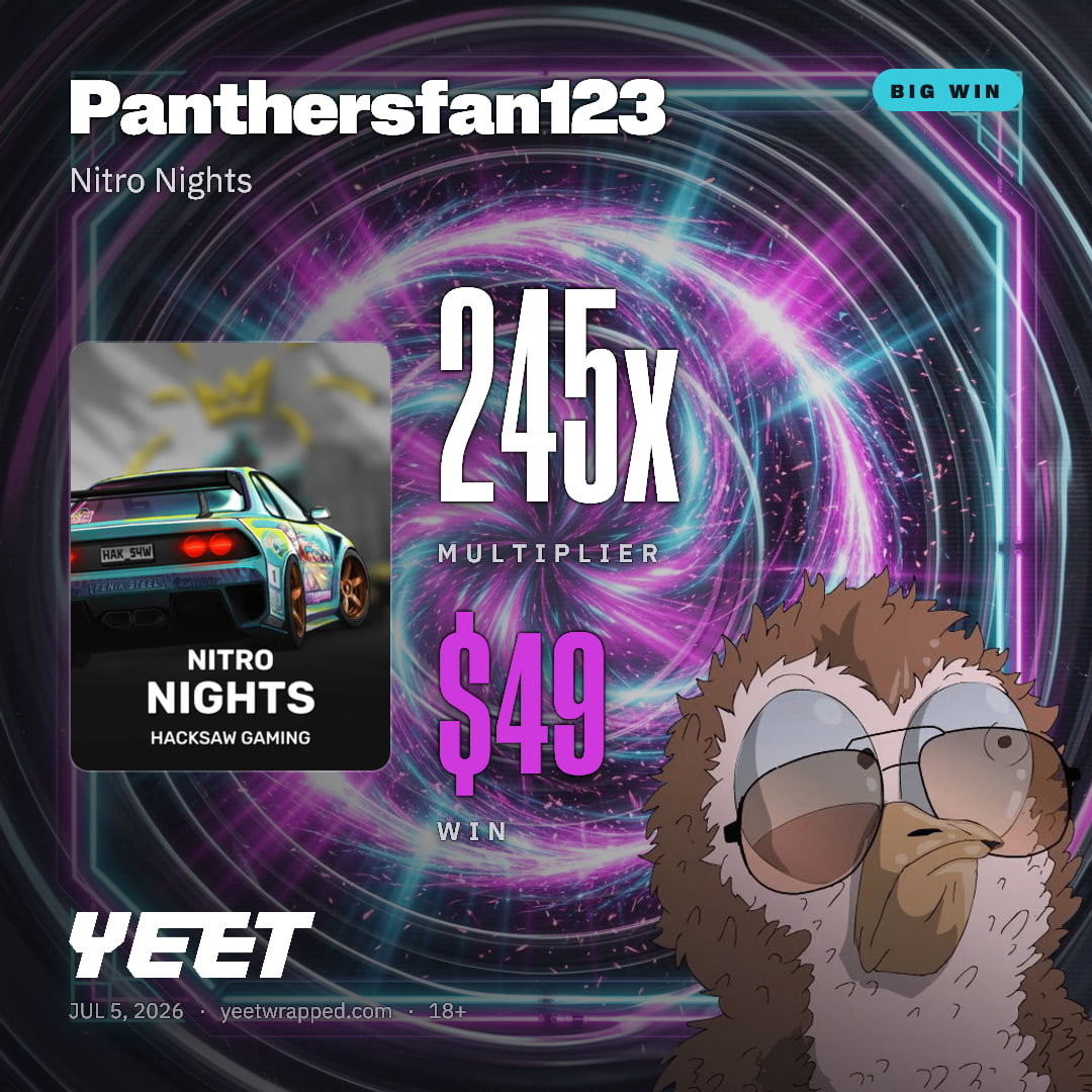 Panthersfan123 hit 244.6x on Nitro Nights