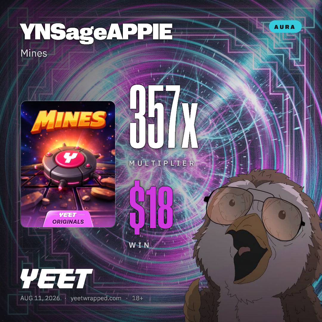 YNSageAPPIE hit 356.6x on Mines