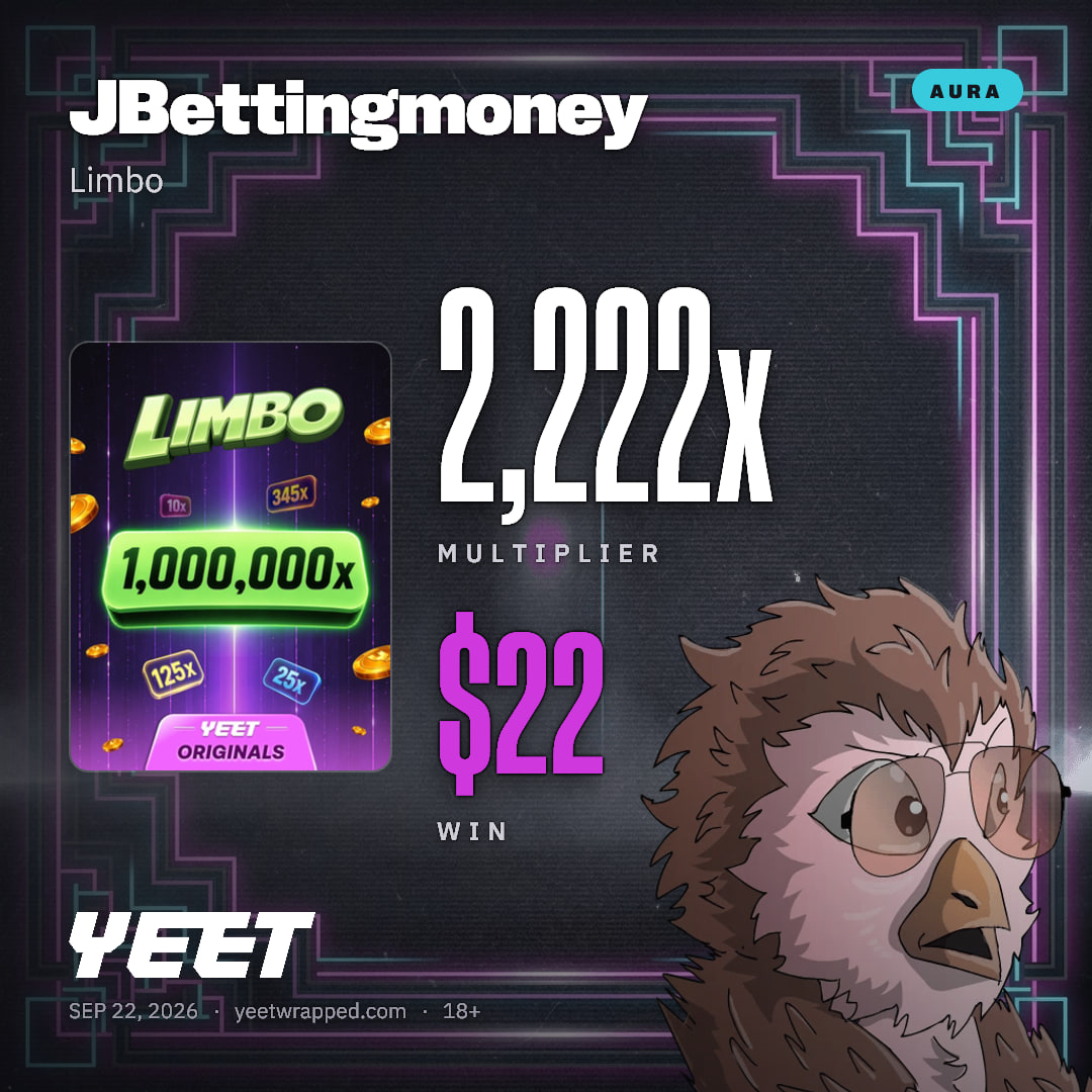 JBettingmoney hit 2,222x on Limbo