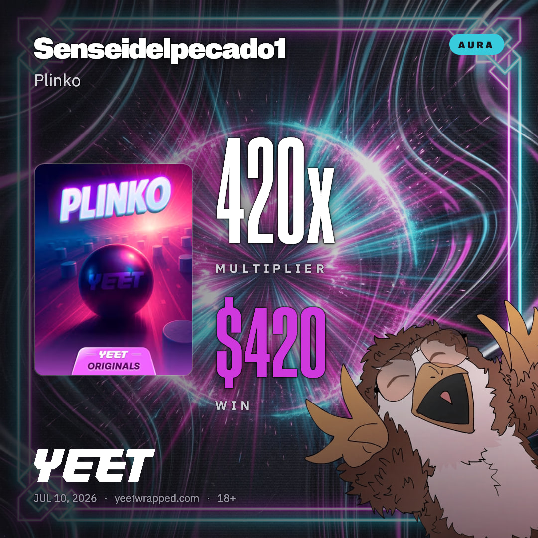 Senseidelpecado1 hit 420x on Plinko