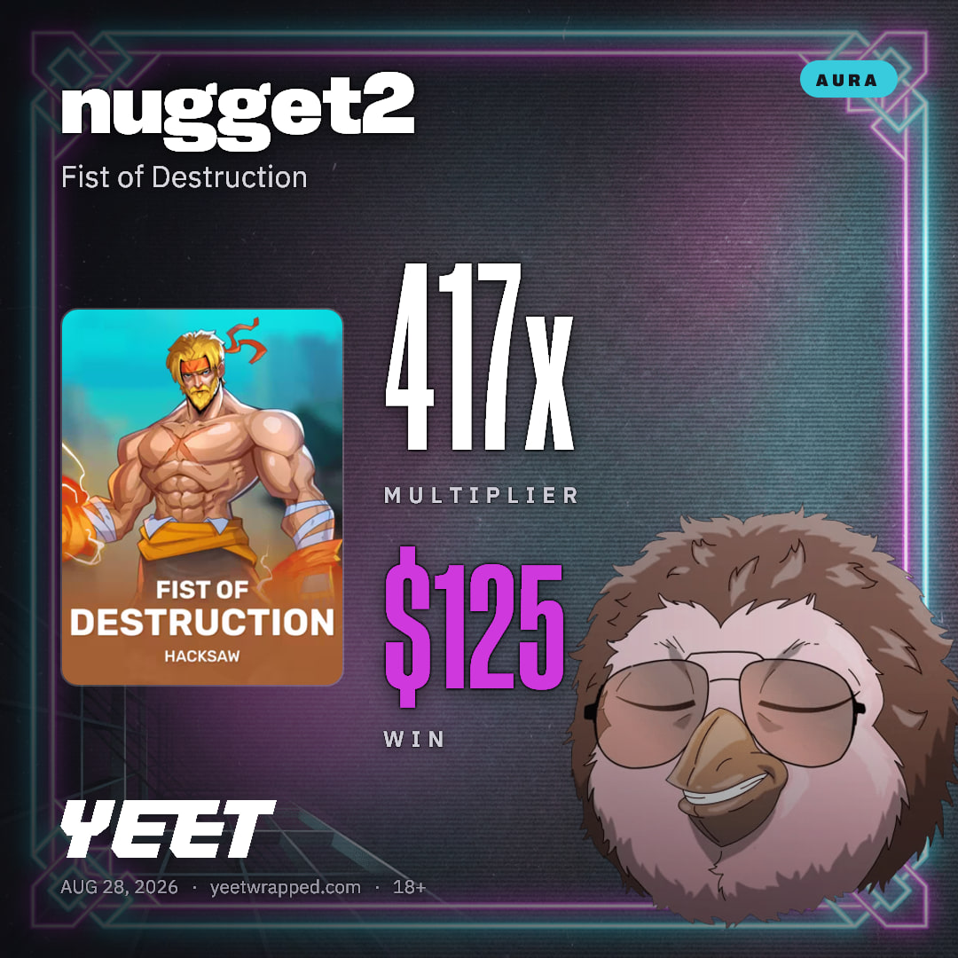 nugget2 hit 416.5x on Fist of Destruction