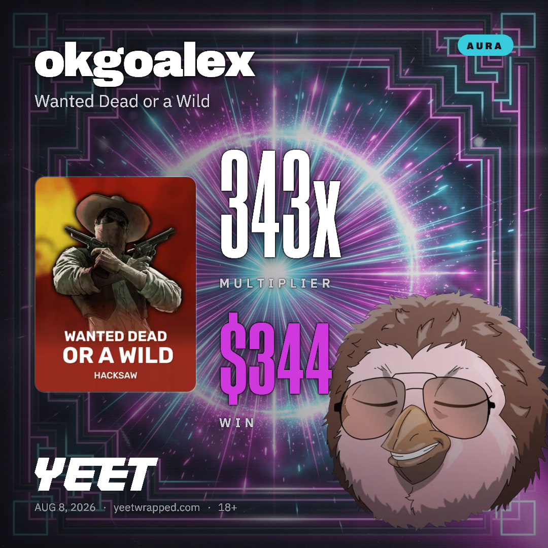 okgoalex hit 343.2x on Wanted Dead or a Wild