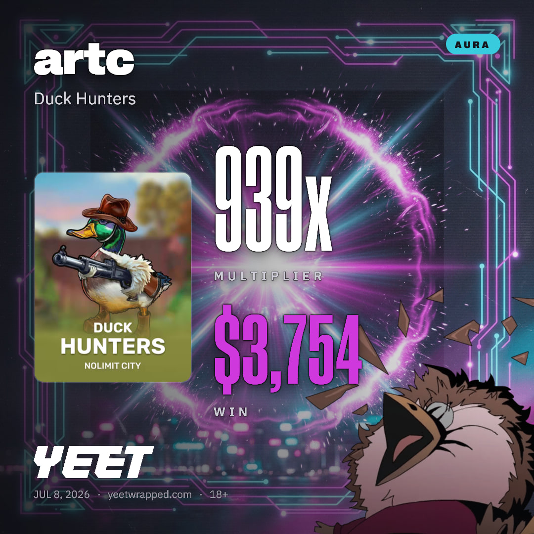 artc hit 938.6x on Duck Hunters