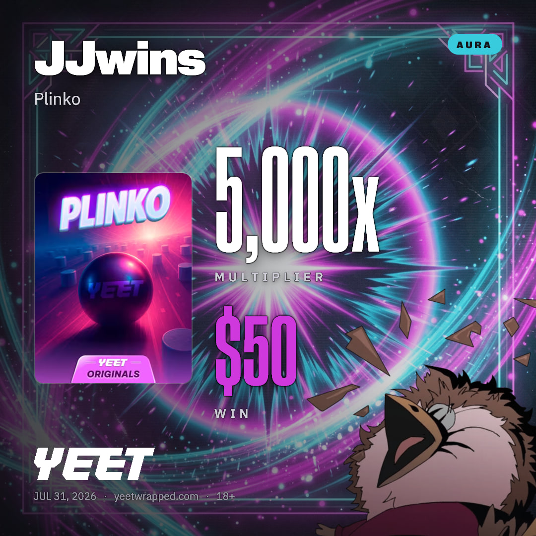 JJwins hit 5,000x on Plinko