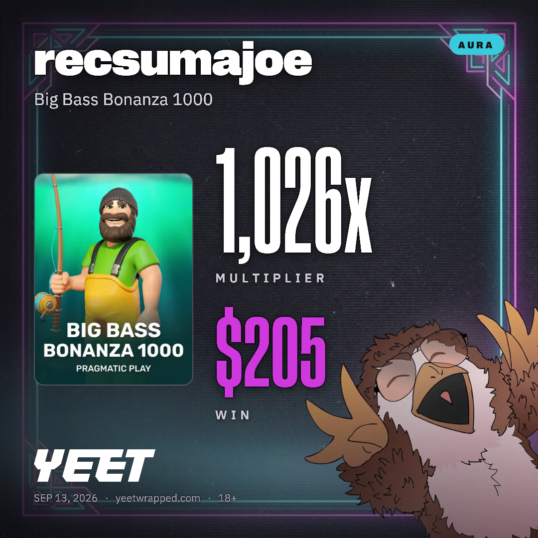 recsumajoe hit 1,026x on Big Bass Bonanza 1000