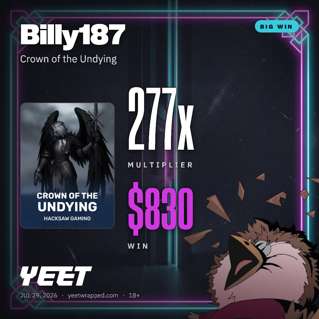Billy187 hit 276.5x on Crown of the Undying