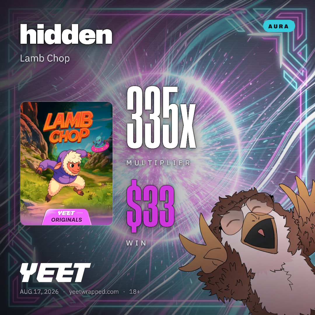 hidden hit 334.6x on Lamb Chop