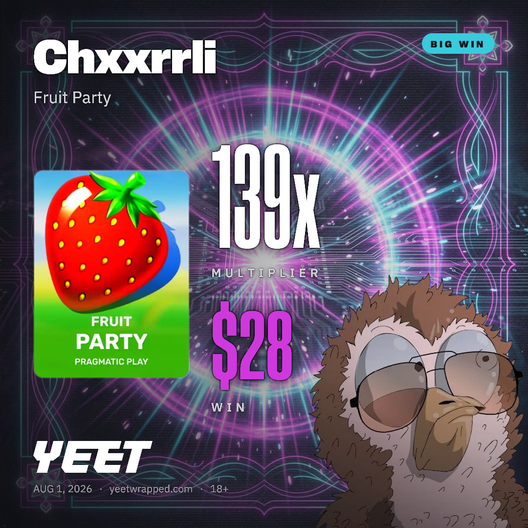 Chxxrrli hit 138.8x on Fruit Party