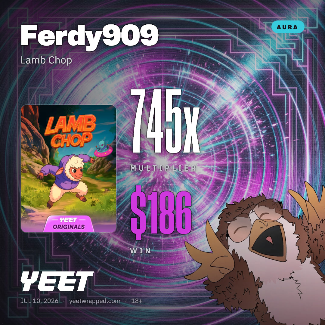 Ferdy909 hit 745.1x on Lamb Chop