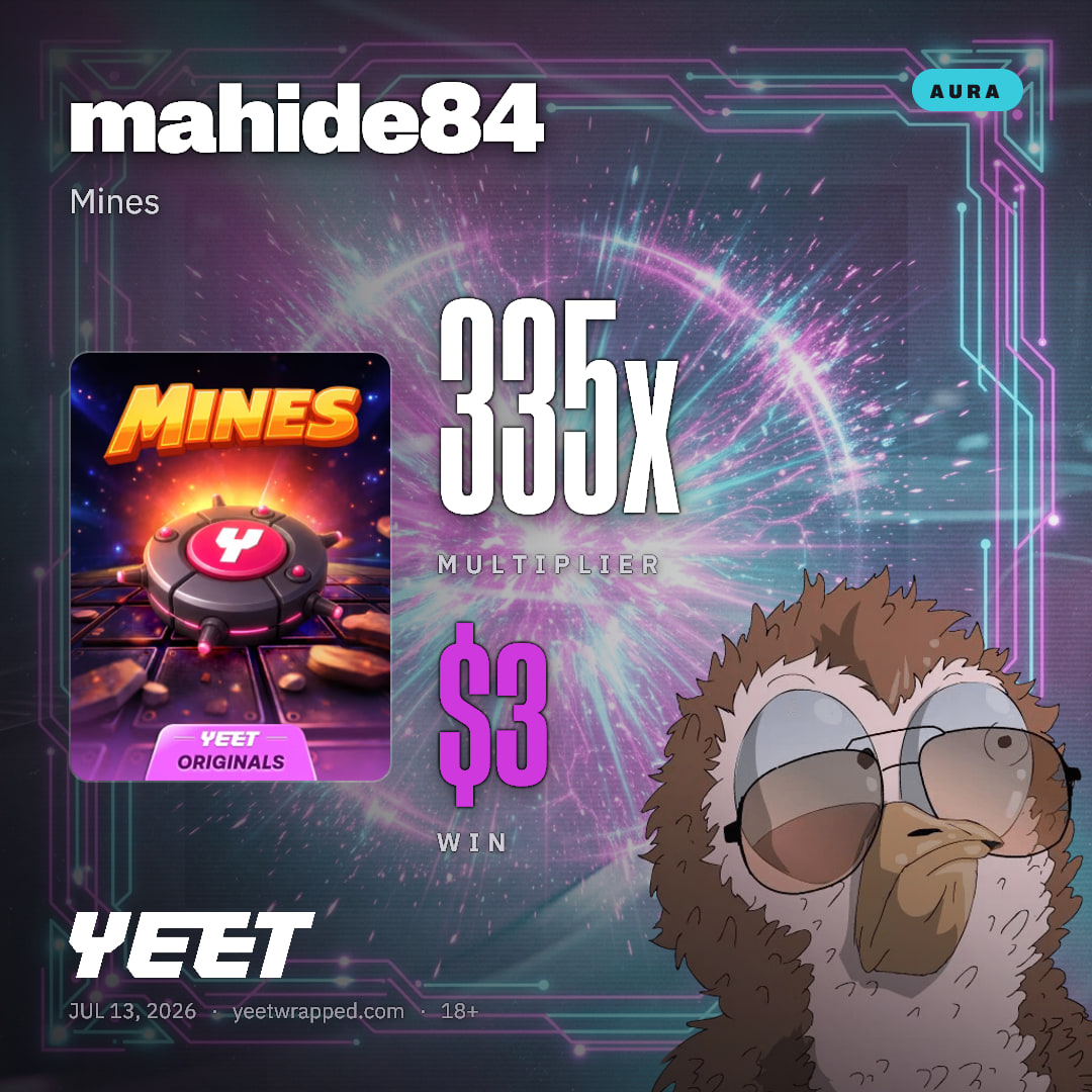 mahide84 hit 335.4x on Mines