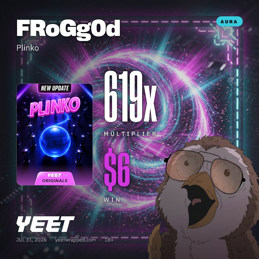 FRoGg0d hit 619x on Plinko