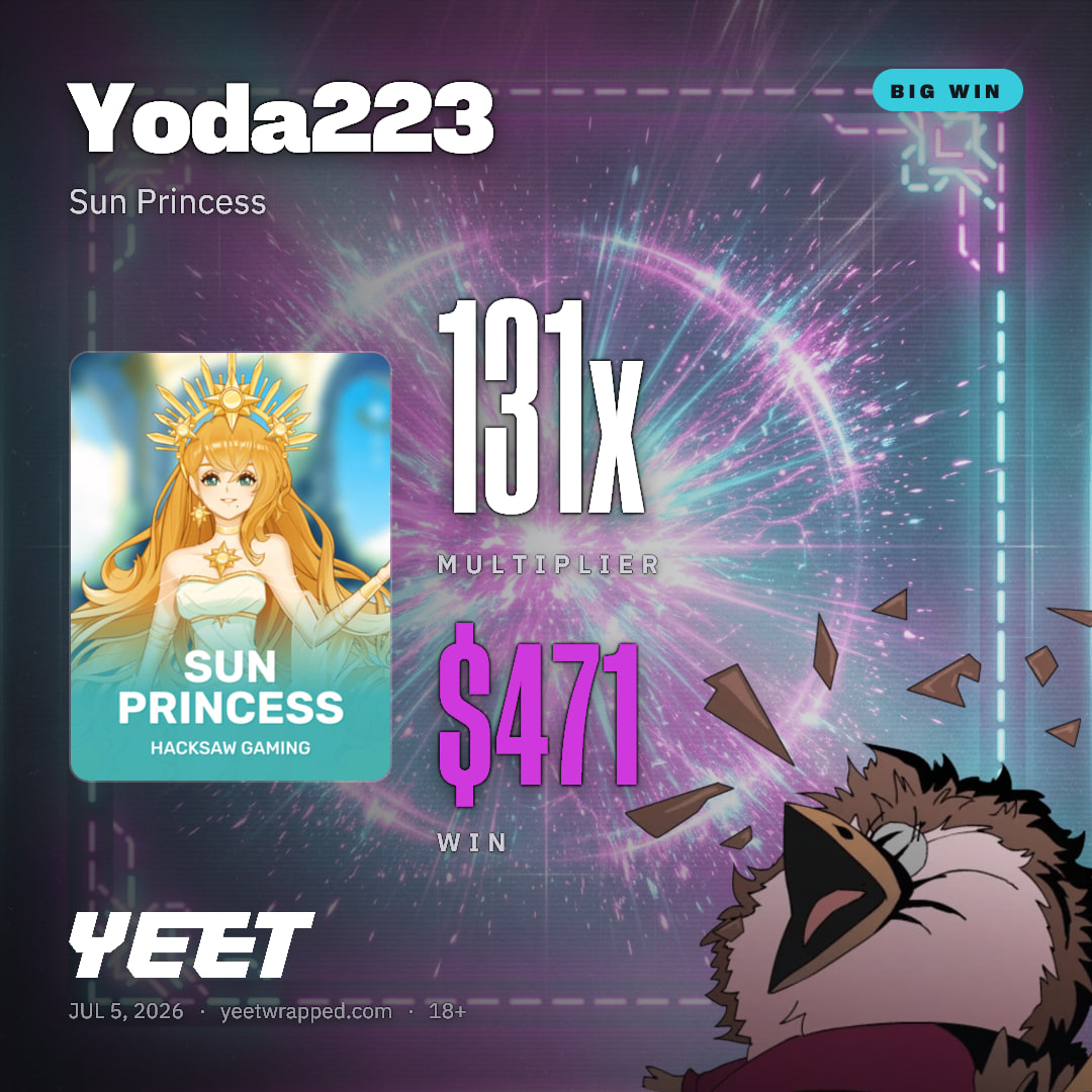 Yoda223 hit 130.8x on Sun Princess