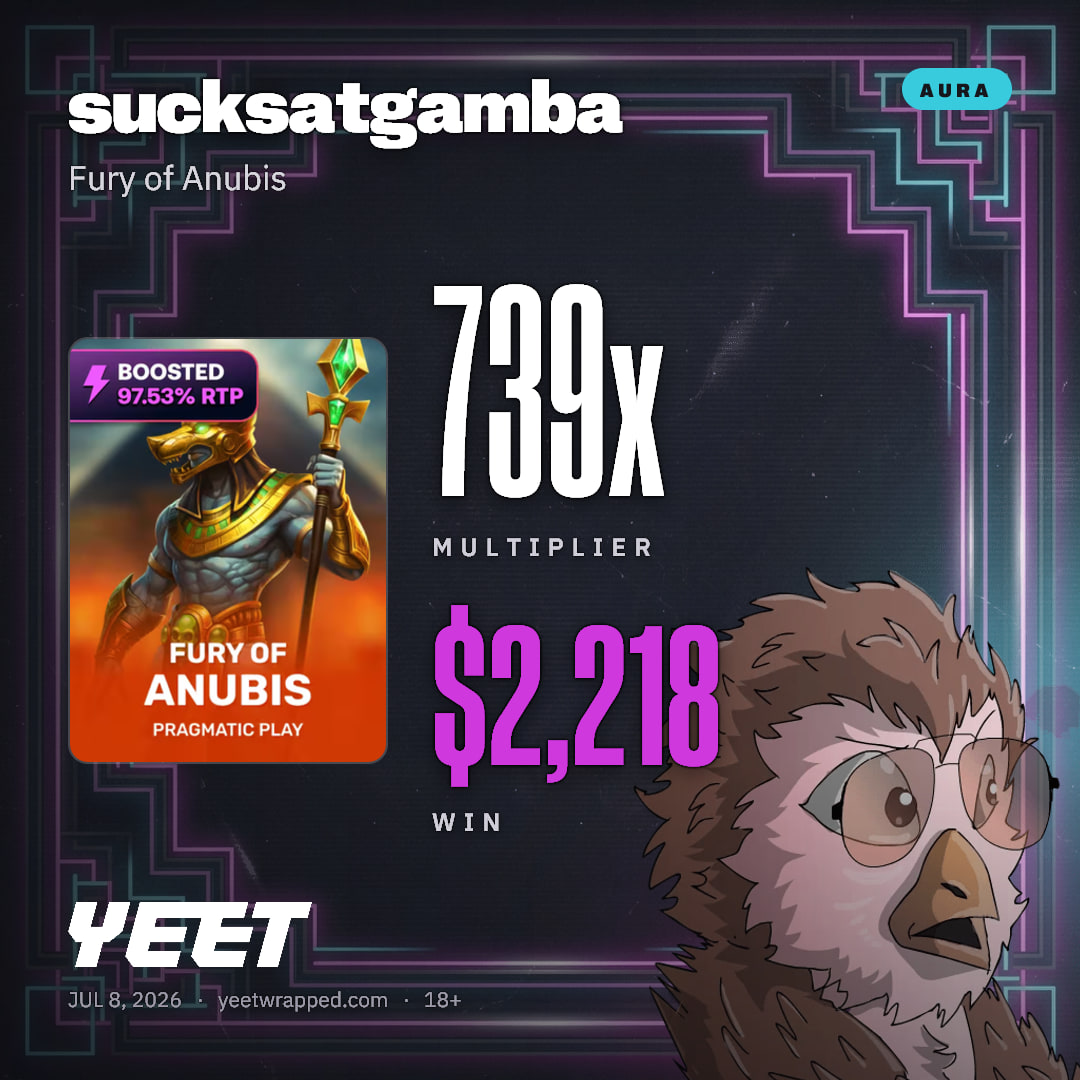 sucksatgamba hit 739.3x on Fury of Anubis