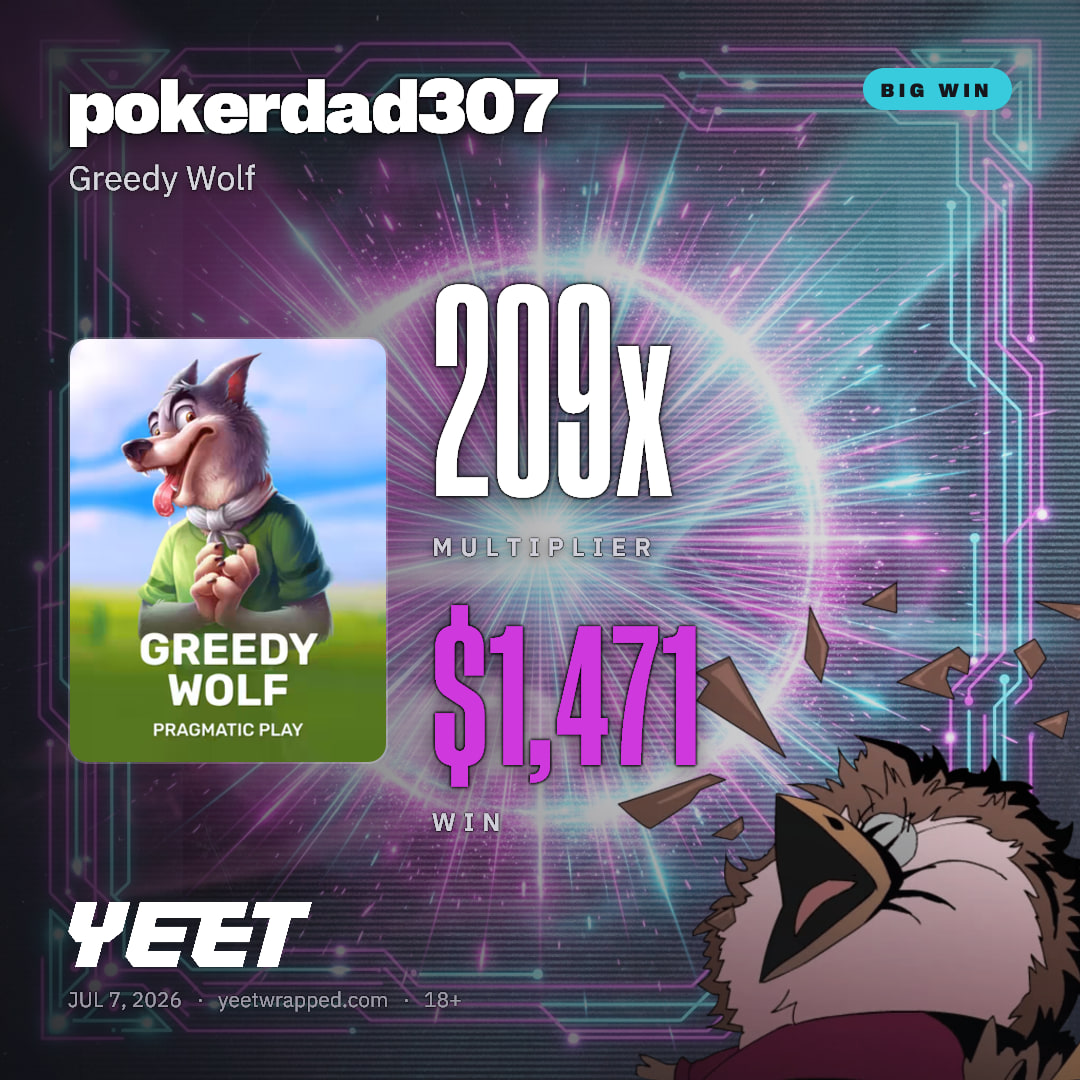 pokerdad307 hit 209x on Greedy Wolf
