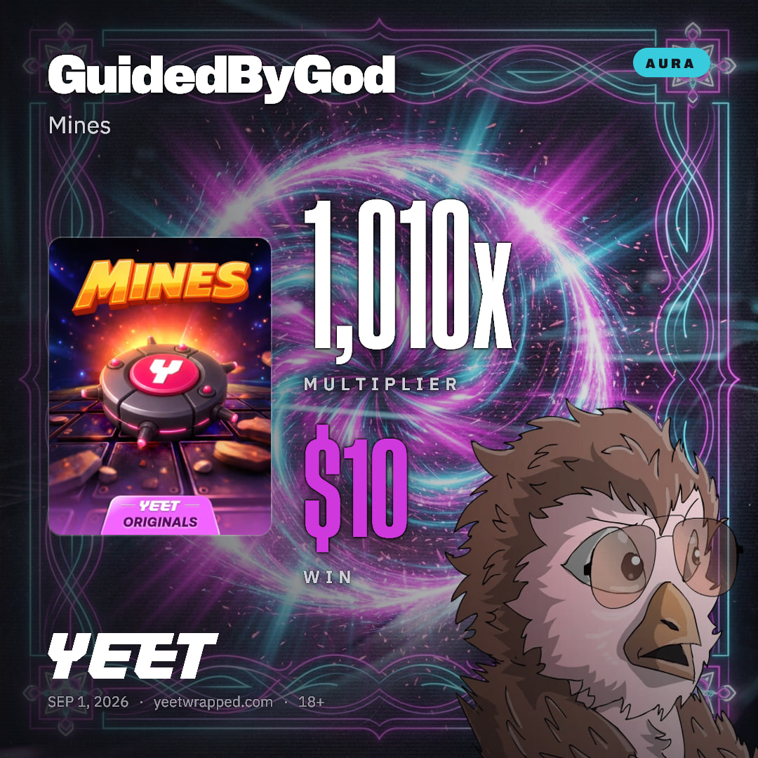 GuidedByGod hit 1,010x on Mines