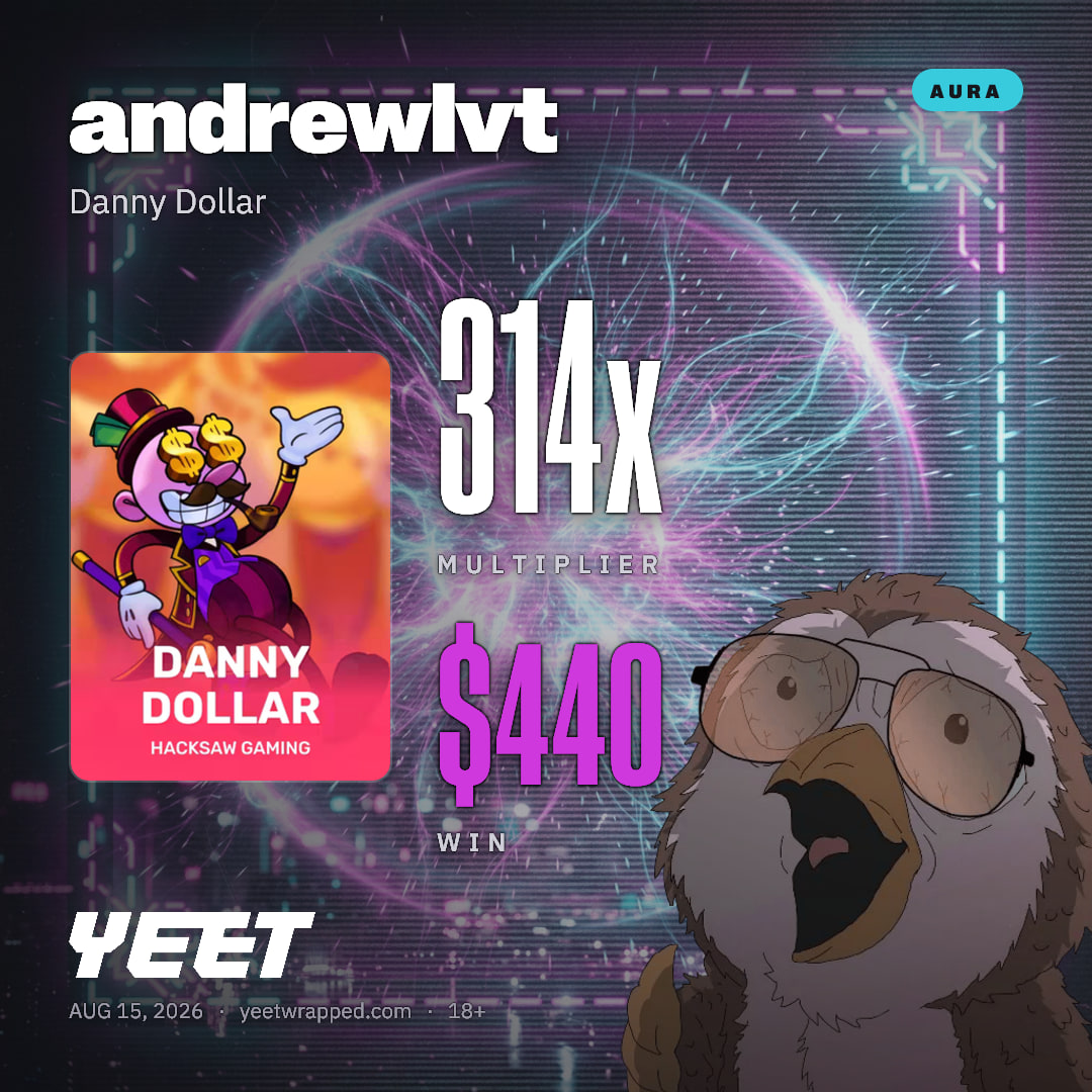 andrewlvt hit 314.4x on Danny Dollar
