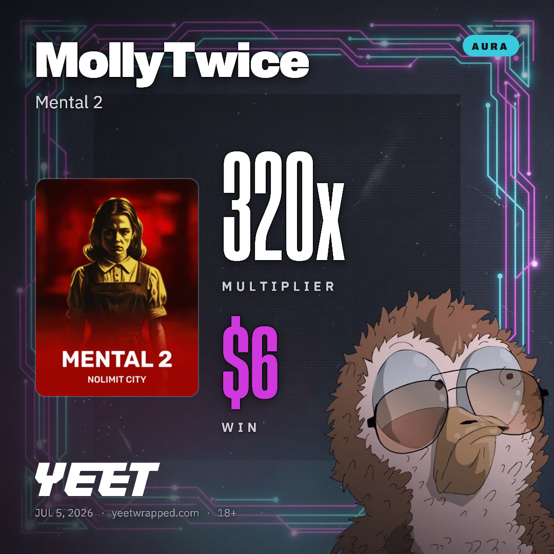 MollyTwice hit 319.9x on Mental 2