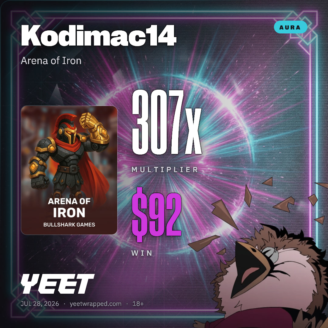 Kodimac14 hit 306.6x on Arena of Iron