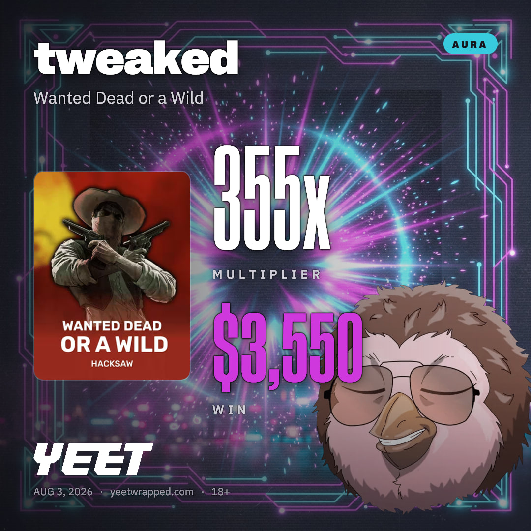 tweaked hit 355x on Wanted Dead or a Wild
