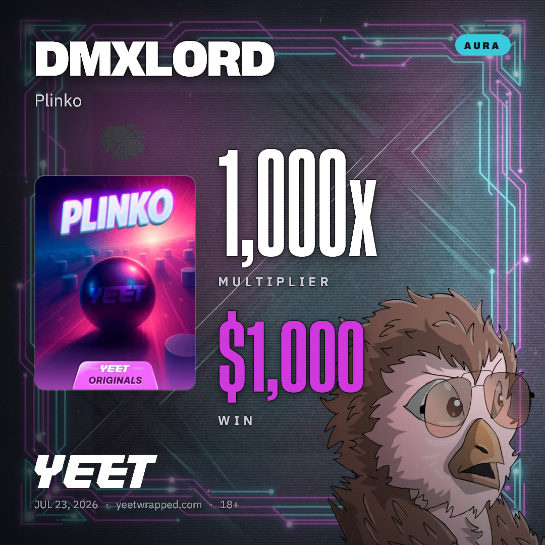 DMXLORD hit 1,000x on Plinko