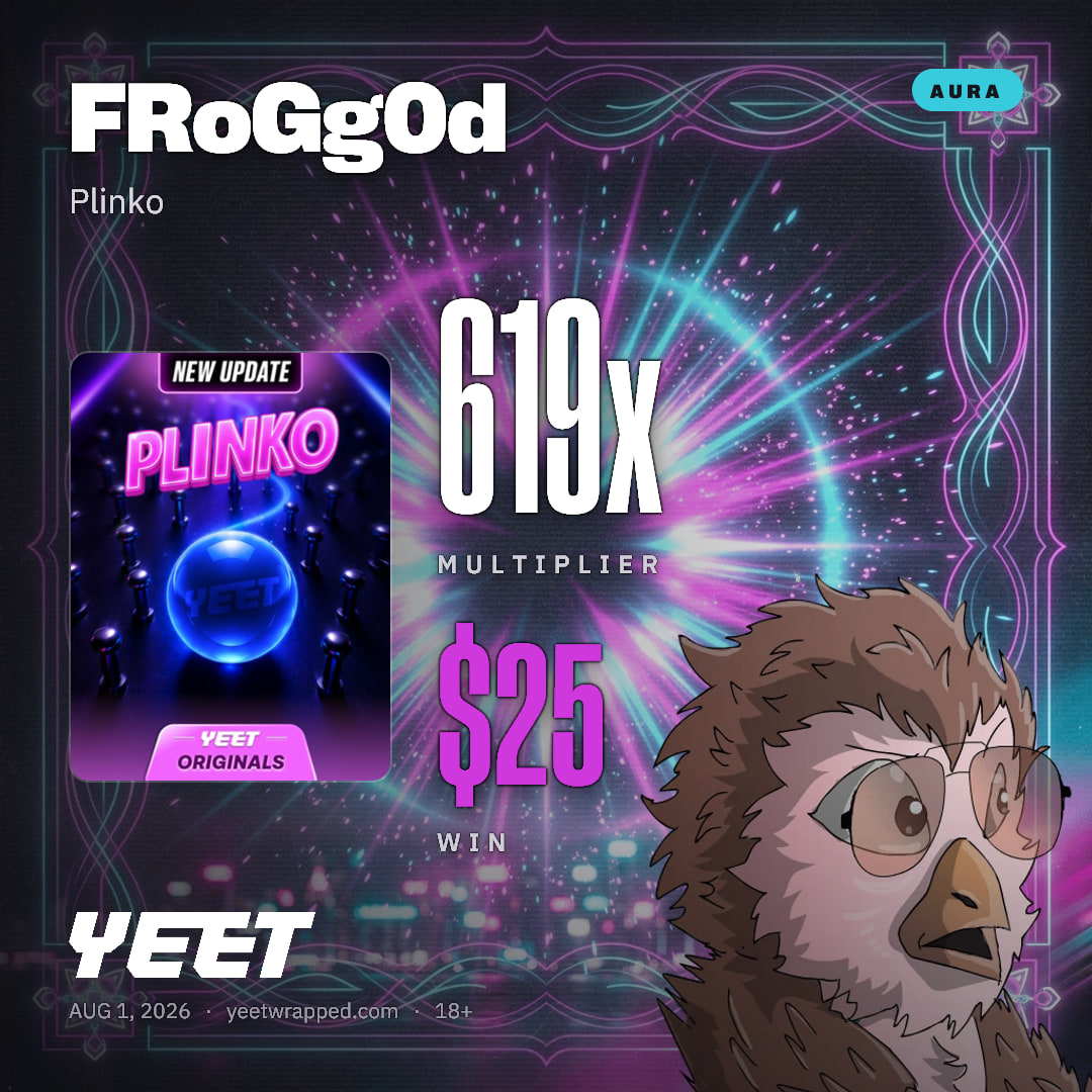 FRoGg0d hit 619x on Plinko